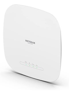 نت جير نقطة الوصول اللاسلكية المُدارة عبر السحابة (WAX615) - سرعة WiFi 6 ثنائية النطاق AX3000 | ما يصل إلى 256 جهاز عميل | 802.11ax | انسايت الإدارة عن بعد | محول يعمل بالطاقة PoE+ أو محول تيار متردد (غير متضمن)  - Image 1
