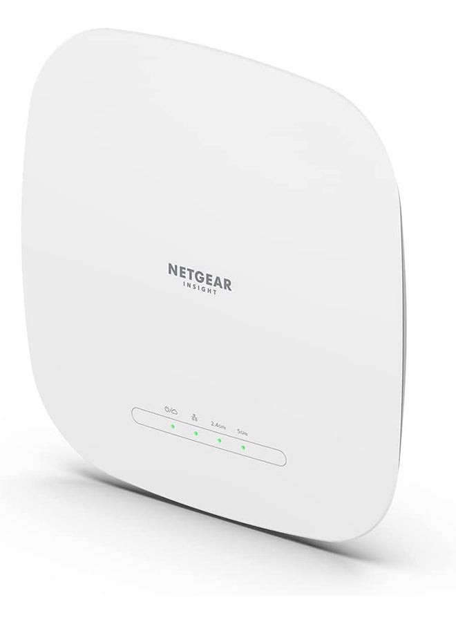 نقطة الوصول اللاسلكية المُدارة عبر السحابة (WAX615) - سرعة WiFi 6 ثنائية النطاق AX3000 | ما يصل إلى 256 جهاز عميل | 802.11ax | انسايت الإدارة عن بعد | محول يعمل بالطاقة PoE+ أو محول تيار متردد (غير متضمن)