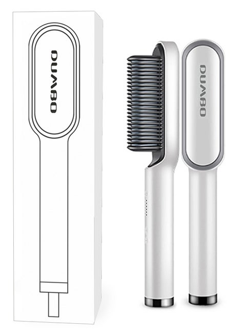 Automatic Splint Straightener Curling Hair Comb Silver 3*27cm