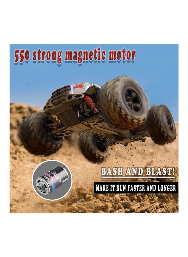 مايتويز سيارات Hobbiway Typhoon 1:10 RC، شاحنة تحكم عن بعد بسرعة 60+ كم/ساعة، سيارة كهربائية من فئة Hobby Grade 4WD 60+ كم/ساعة، عربات التي تجرها الدواب الكهربائية لجميع التضاريس على الطرق الوعرة مع بطارية معيارية 2000 مللي أمبير للبالغين والأولاد (دعم تعديل متقدم)  - Image 5