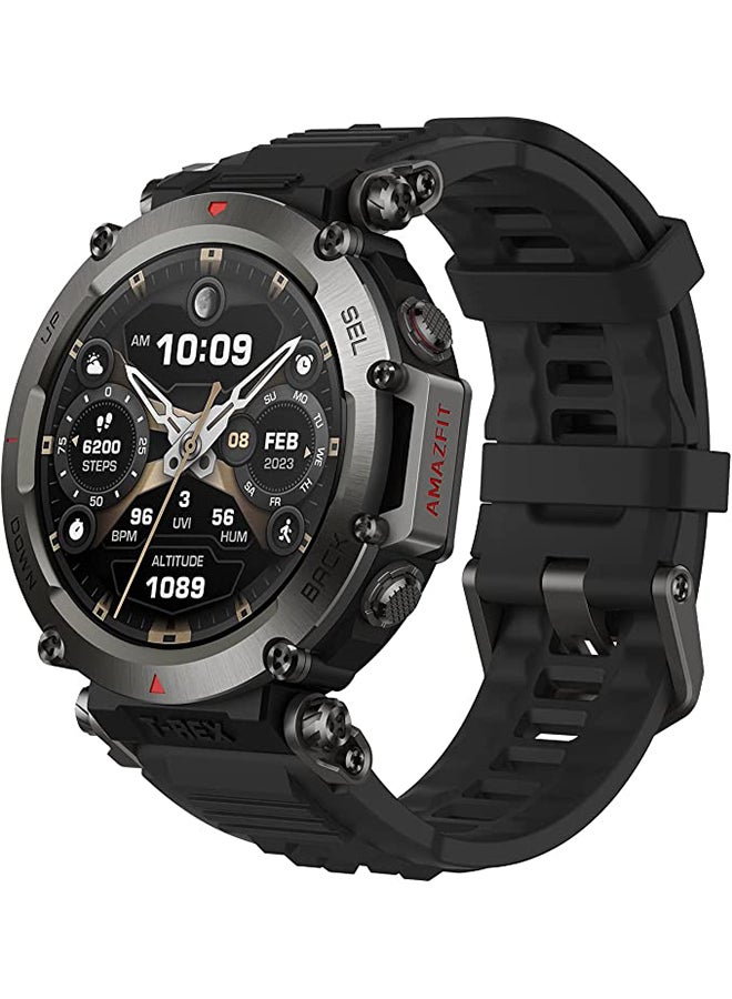 Amazfit - T-Rex Ultra 30m Freediving, Dual-Band GPS & Offline Map Support, Mud-Resistant & 100m Water-Resistant, Military-Grade Outdoor GPS Sports Watch Abyss Black - Image 1