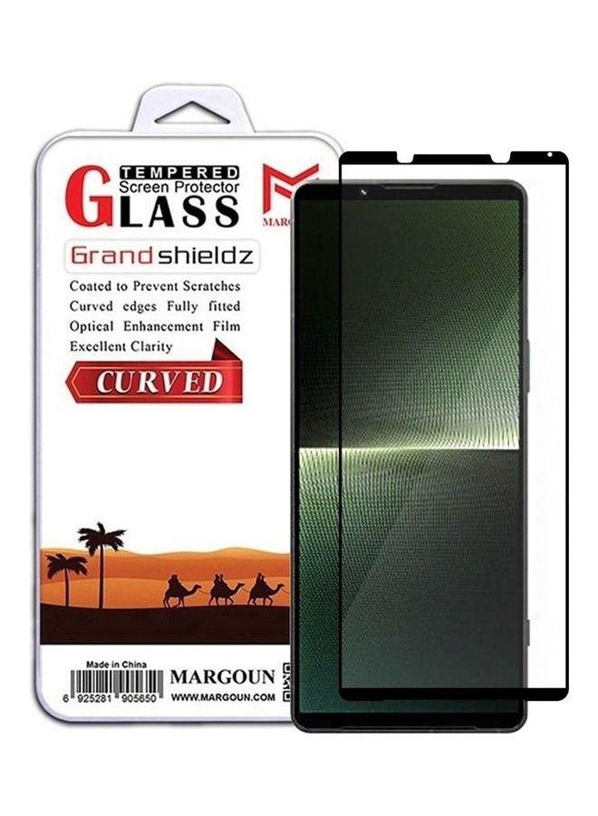 مارجون 1 Pack For Sony Xperia 1 V Screen Protector Tempered Glass Full Glue Back Clear - Image 1