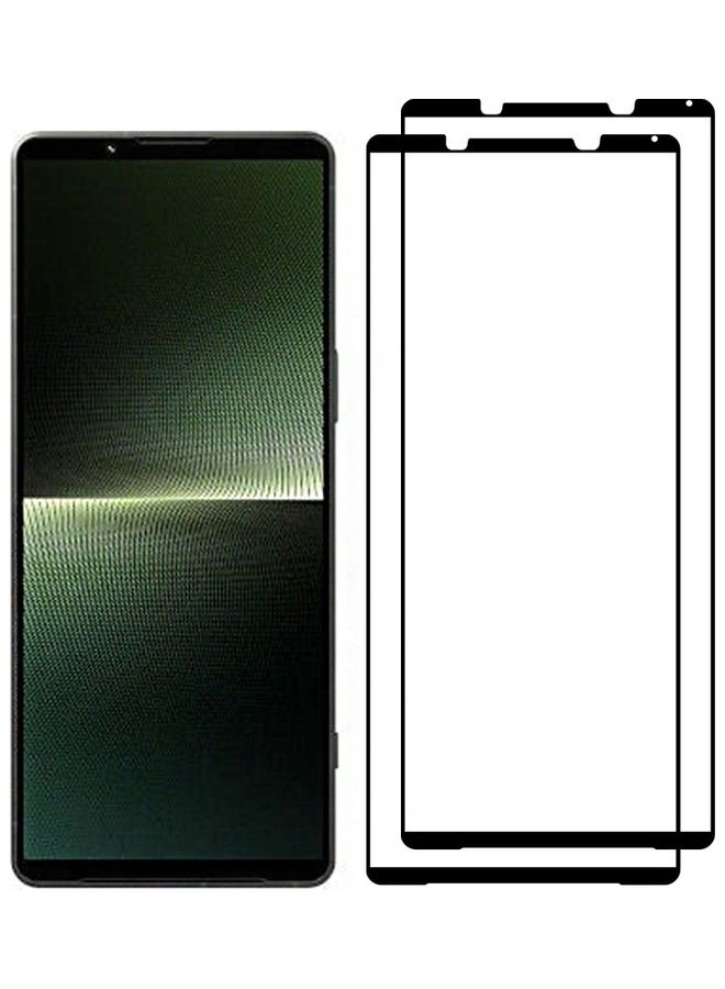 مارجون 2 Pack For Sony Xperia 1 V Screen Protector Tempered Glass Full Glue Back Clear - Image 2