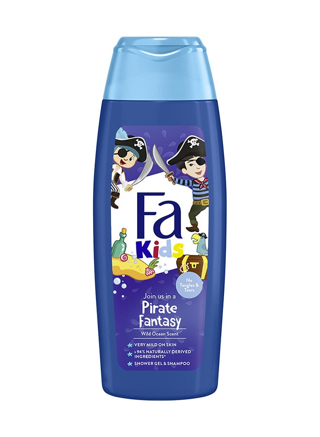 Fa - Kids Shower Gel And Shampoo Wild Ocean Scent 250ml - Image 1