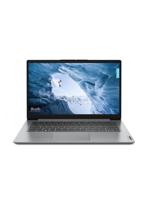 IdeaPad 1 Laptop With 14-Inch Display, Celeron N4020 Processor/4GB RAM/128GB SSD/Intel Iris XE Graphics/Windows 11 English/Arabic Cloud Grey