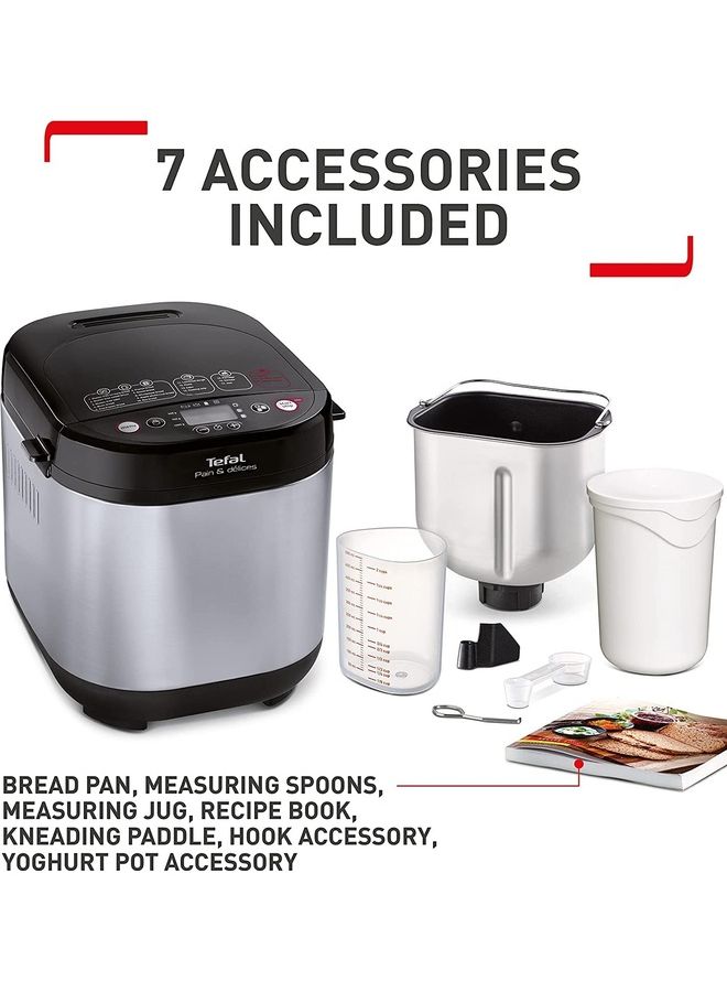 Breadmaker With 20 Programs And Gluten Free Baking With 7 Accessories 700.0 W PF240E40 Silver - v1685368986/N53409353A_7