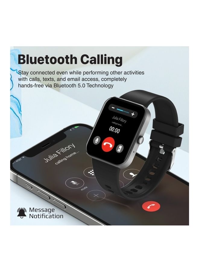 PROMATE - Smart Watch Bluetooth 5.1 Health And Fitness Tracker With 1.8 Inch Tft Display 10-15 Day Battery Life 100 Watch Faces 27 Sports Modes Ip67 Water Resistance For Iphone 14 Galaxy S22 Graphite - Image 1