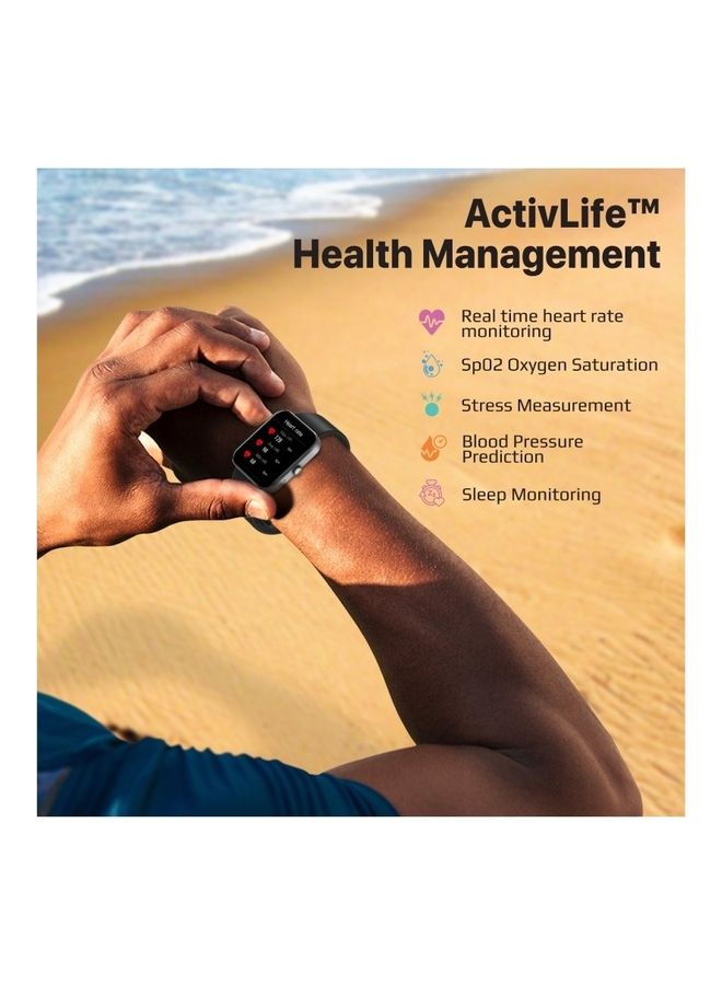 PROMATE - Smart Watch Bluetooth 5.1 Health And Fitness Tracker With 1.8 Inch Tft Display 10-15 Day Battery Life 100 Watch Faces 27 Sports Modes Ip67 Water Resistance For Iphone 14 Galaxy S22 Graphite - Image 1