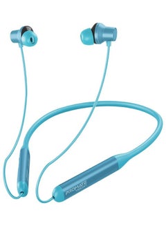 PROMATE Wireless Neckband Earphones, HD Active Noise Cancelling Bluetooth Earphones with Anti-Slip Neckband, Lightweight Design, IPX4 Sweat-Resistance and 35H Long Playtime for iPhone 14, Galaxy S23 Blue  - Image 1