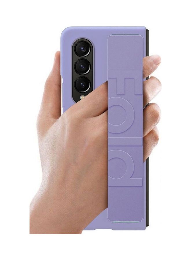 مارجون حافظة لهاتف سامسونج جالاكسي Z فولد 4، غطاء من السيليكون الصلب مع حزام مضاد للسقوط - Image 2