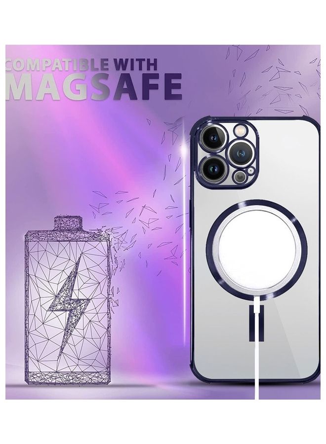 MARGOUN iPhone 13 Pro Magsafe Bumper Magnetic Wireless Charging Case Black - Image 3