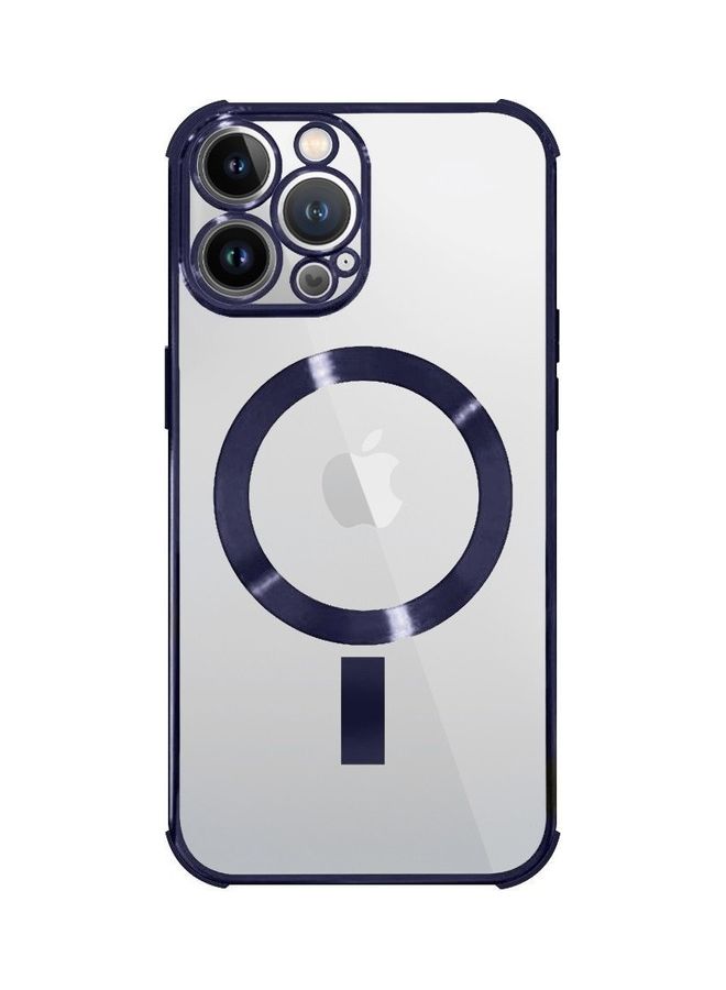 MARGOUN - iPhone 13 Pro Max Magsafe Bumper Case Magnetic Wireless Charging Case Blue - Image 1
