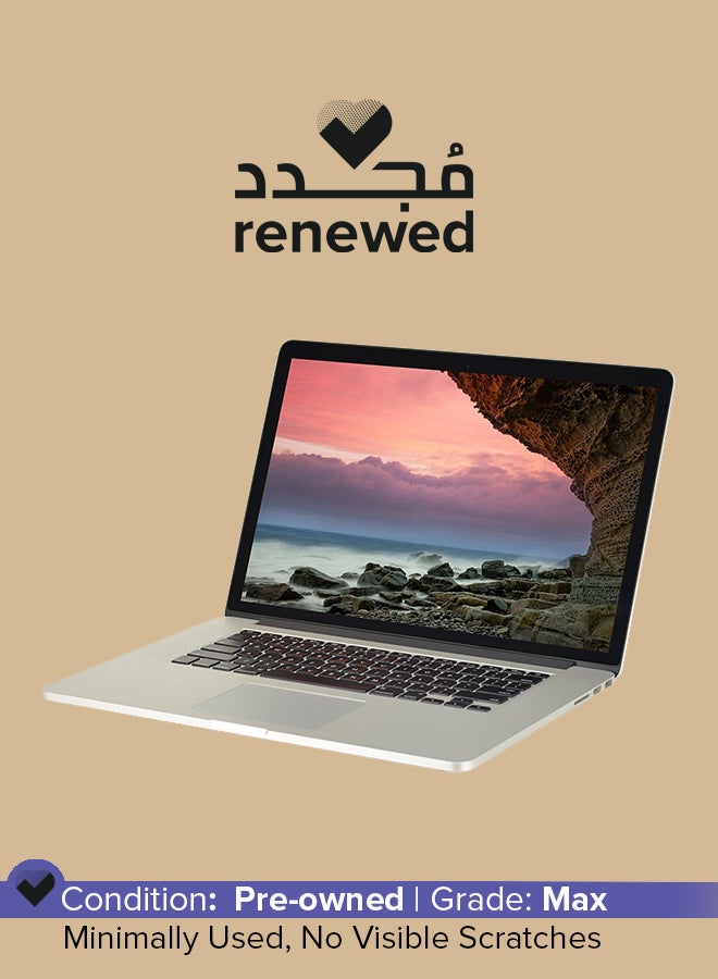 Apple Renewed - Macbook Pro A1398 (2015) Laptop With 15.4-Inch Display,Intel Core i7 Processor/5th Gen/16GB RAM/1TB SSD/1.5GB Intel Iris Graphics Silver  - Image 1