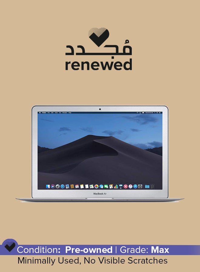 Apple Renewed - Macbook Air A1466 With 13-Inch Full HD Display,Intel Core i5 Processor/4th Gen/8 GB RAM/128 GB SSD/Mac OS English/Arabic Silver  - Image 1