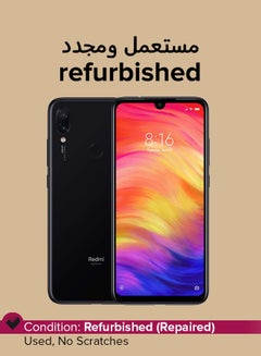 Refurbished - Redmi Note 7 Dual SIM Black 6GB RAM 64GB 4G LTE