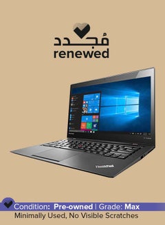 Renewed - Thinkpad x1 Carbon G3  Laptop With 14-Inch Display, Intel Core i5 Processor/5th Gen/8GB RAM/256 SSD/Intel HD Graphics English Black