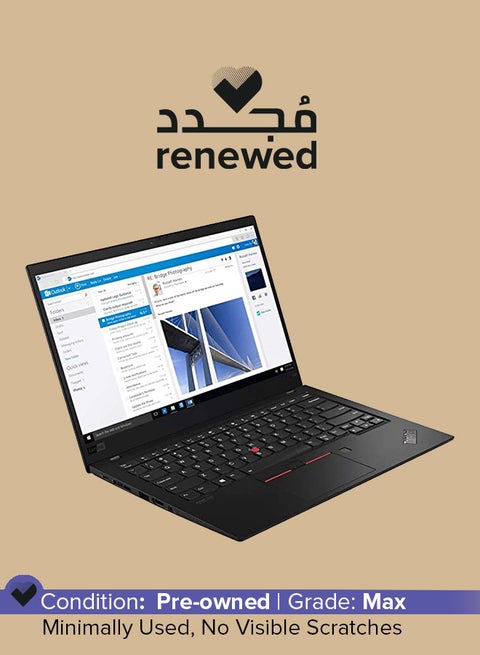 Renewed - Thinkpad x1 Carbon G7  Laptop With 14-Inch Display, Intel Core i5 Processor/8th Gen/8GB RAM/256 SSD/Intel HD Graphics English Black