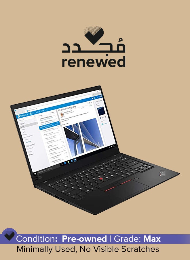 Lenovo - Renewed - Thinkpad x1 Carbon G7  Laptop With 14-Inch Display, Intel Core i5 Processor/8th Gen/8GB RAM/256 SSD/Intel HD Graphics English Black - Image 1
