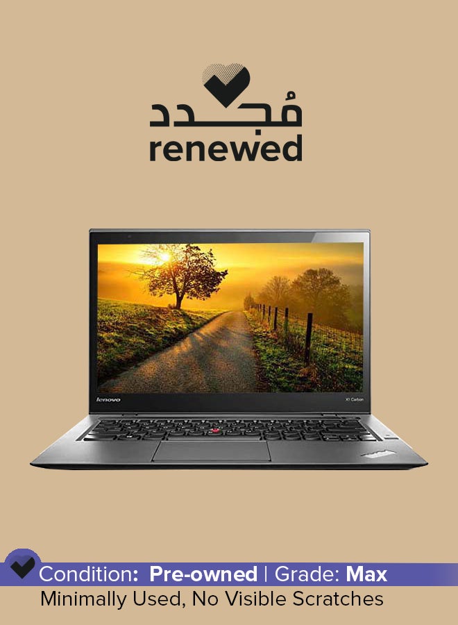 تم تجديده - كمبيوتر محمول Thinkpad x1 Carbon G2 بشاشة مقاس 14 بوصة، ومعالج Intel Core i5/الجيل الرابع/ذاكرة الوصول العشوائي (RAM) سعة 8 جيجابايت/محرك أقراص SSD سعة 256 بوصة/بطاقة رسومات Intel HD/شاشة تعمل باللمس - v1685424891/N53409121A_1