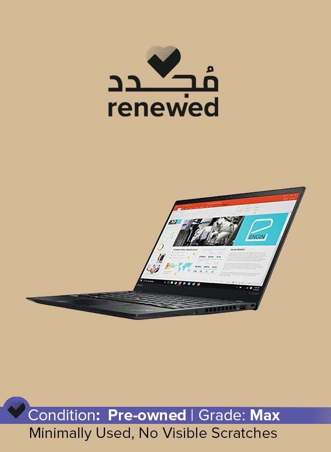 Renewed - Thinkpad x1 Carbon G5  Laptop With 14-Inch Display, Intel Core i5 Processor/6th Gen/8GB RAM/256 SSD/Intel HD Graphics/Touchscreen English Black