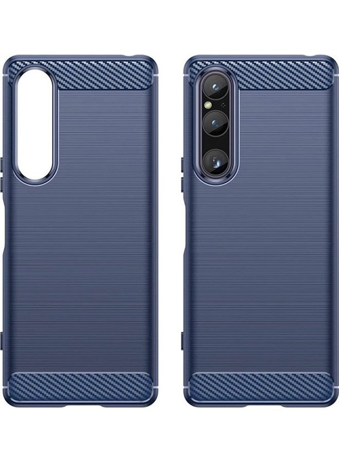 MARGOUN Sony Xperia 1 V Case Cover Soft TPU Bumper Protective Back Blue - Image 4