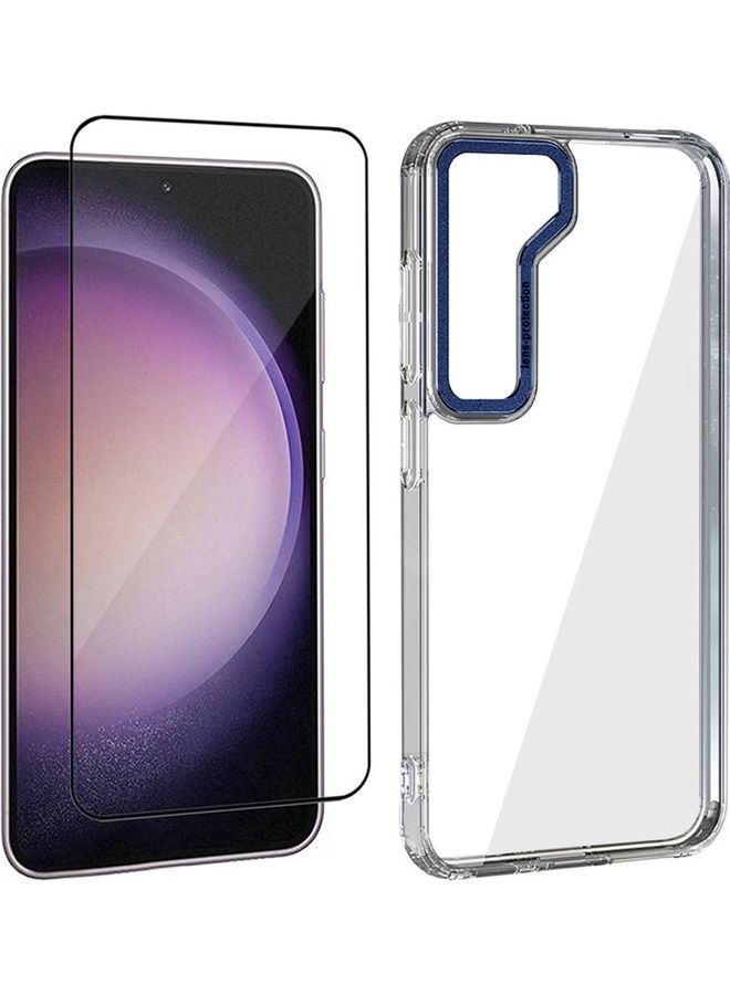 MARGOUN 2 Pack For Samsung Galaxy S23 Clear Case With Screen Protector Edge Clear - Image 2