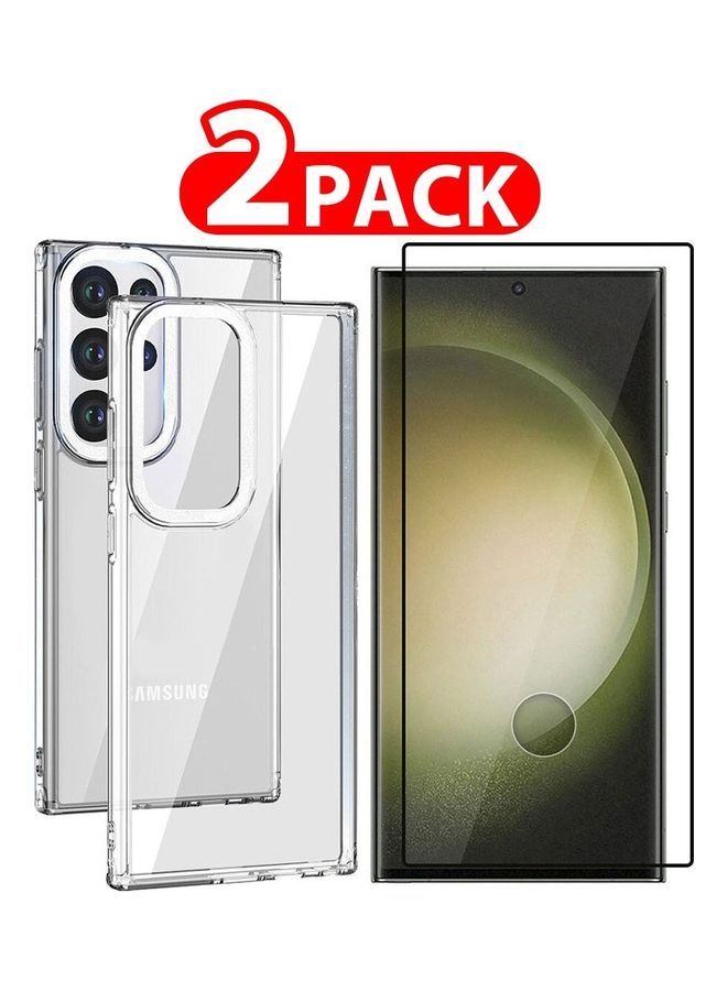 مارجون حافظة مزدوجة لجهاز سامسونج جالكسي S23 ألترا مع واقي شاشة - Image 1