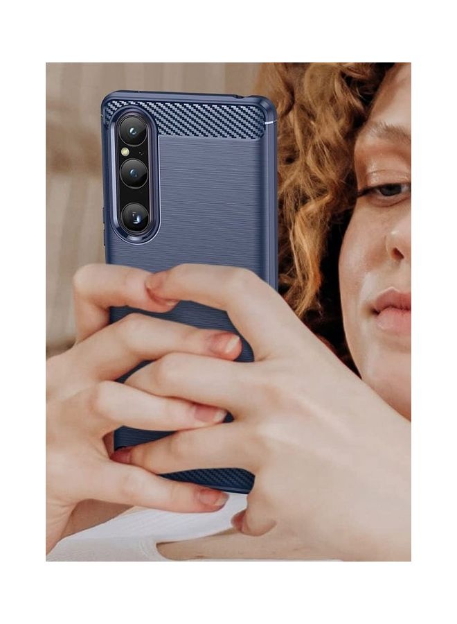 MARGOUN Sony Xperia 1 V Case Cover Soft TPU Bumper Protective Back Blue - Image 3
