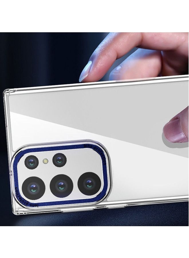 مارجون عبوة من 2 غلاف سامسونج جالاكسي S23 ألترا مع واقي شاشة حافة زرقاء - Image 3