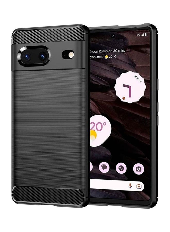 MARGOUN Google Pixel 7 A Case Cover Soft TPU Bumper Protective Back Black - Image 1
