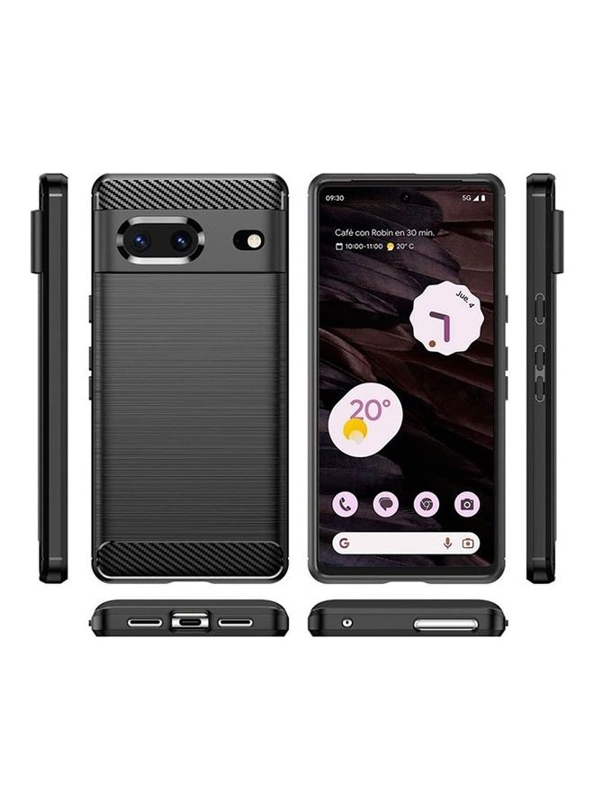 MARGOUN Google Pixel 7 A Case Cover Soft TPU Bumper Protective Back Black - Image 3