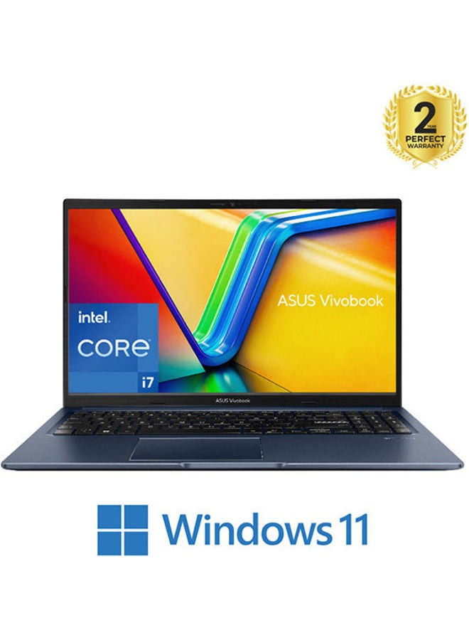 X1502ZA-EJ488W Laptop With 15.6-Inch Display, Core i7-1255U Processor / 8GB RAM / 512GB SSD / W11 / English Blue