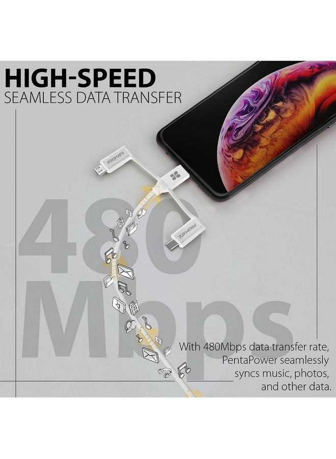 بروميت - كابل شاحن USB متعدد 6 في 1 - Image 1