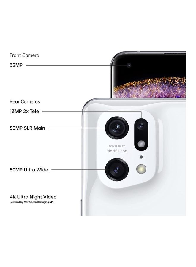 OPPO - Find X5 Pro 12GB RAM 256GB Ceramic White 5G - International Version - Image 1