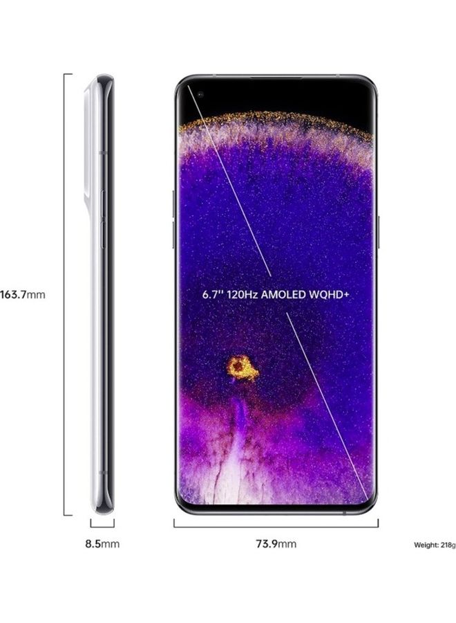 OPPO - Find X5 Pro 12GB RAM 256GB Ceramic White 5G - International Version - Image 1