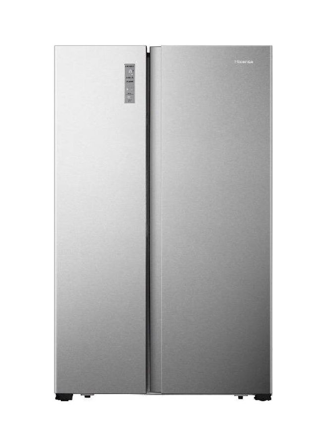 Side by Side Door, 569 Lt 19.9 Cu.Ft Refrigerator, Auto Defrost, Energy Saving Soundless Invertor, Touch Control, Metal Cooling, Large capacity, Premium Grey RS74W2NQ Silver