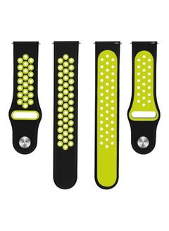 MARGOUN Nike Watch Sport Band Compatible With Huawei 4 4 Pro Black/Yellow  - Image 2