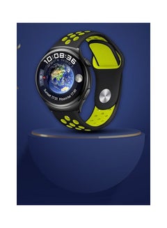 MARGOUN Nike Watch Sport Band Compatible With Huawei 4 4 Pro Black/Yellow  - Image 3