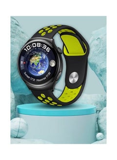 MARGOUN Nike Watch Sport Band Compatible With Huawei 4 4 Pro Black/Yellow  - Image 4