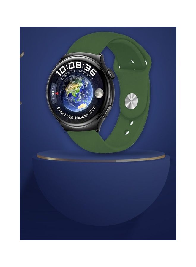 MARGOUN Silicone Watchband Compatible With Huawei 4 4 Pro Green - Image 3