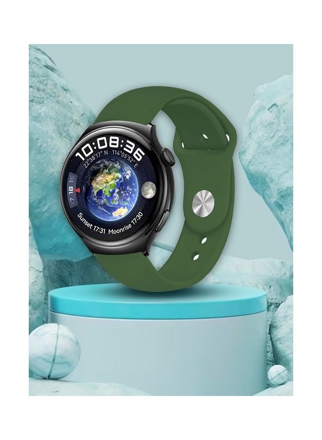 MARGOUN Silicone Watchband Compatible With Huawei 4 4 Pro Green - Image 4