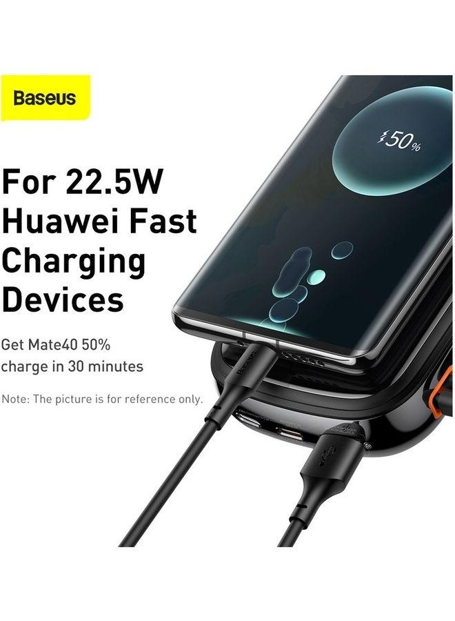 Baseus 20000.0 mAh Digital Display Quick Charge Power Bank 20W Built In Ip Lightning Cable And 3 Outputs iPhone 14 14 Plus 14 Pro 14 Pro Max And Iphone 13 12 And Many More Black  - Image 5