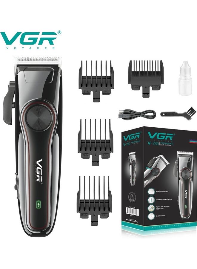 VGR Professional Hair Trimmer Black 700grams - Image 1