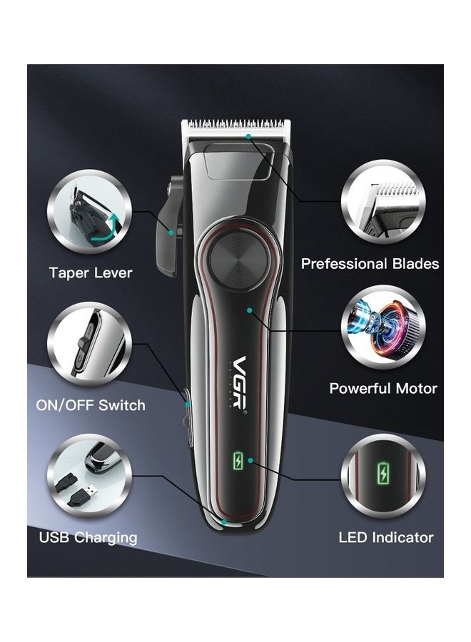 VGR Professional Hair Trimmer Black 700grams - Image 2