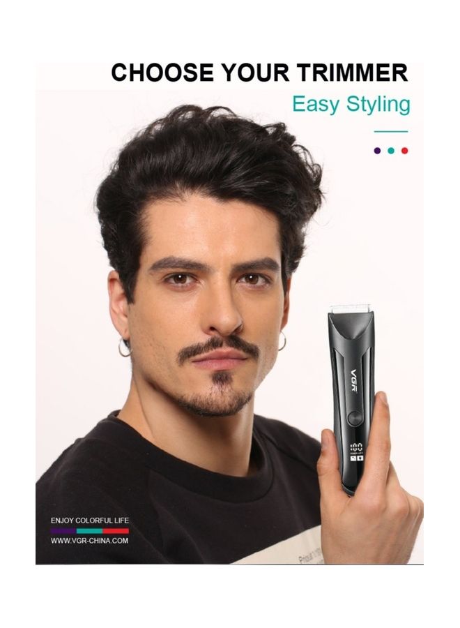 VGR Rechargeable Hair Trimmer Professional Black 700grams - Image 3