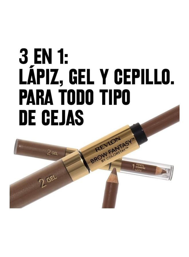 Revlon Brow Fantasy Pencil And Gel Brunette 105 Brunette  - Image 3