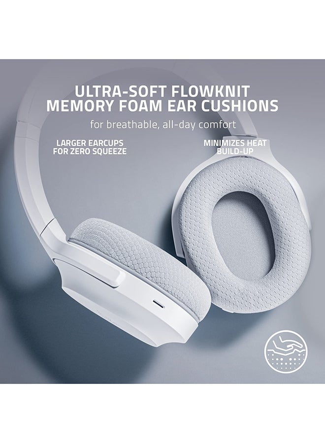 Razer Barracuda Wireless Gaming & Mobile Headset (PC, Playstation, Switch, Android, iOS): 2.4GHz Wireless + Bluetooth - Integrated Noise-Cancelling Mic - 50mm Drivers - 40 Hr Battery - Mercury White - Image 5