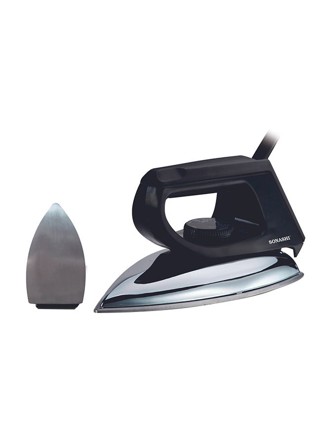 SONASHI - Dry Iron - Aluminum Soleplate & Adjustable Thermostat | Easy Temperature Settings with Power On Indicator Light | Perfect for All Types Of Clothes 1200 W SDI-6010 Black - Image 1