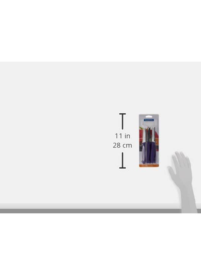 TRAMONTINA - 6-Piece Diamant Paring Knife Set Assorted Color 3inch - Image 1