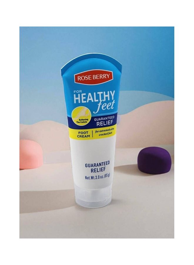 ROSE BERRY Healthy Feet Guaranteed Relief Foot Cream For Extremely Dry Cracked Clear 85grams  - Image 2